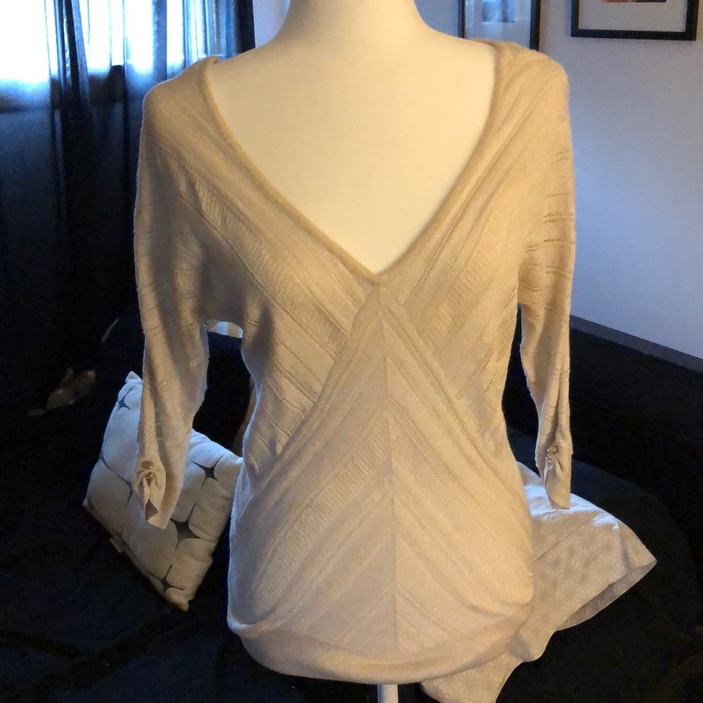 White House Black Market V-Neck Sweater, Size S